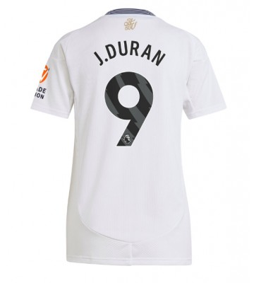 Aston Villa Jhon Duran #9 Segunda Equipación Mujer 2024-25 Manga Corta